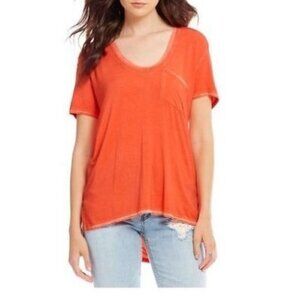 Free People We The Free Rising Sun Tee Orange Small